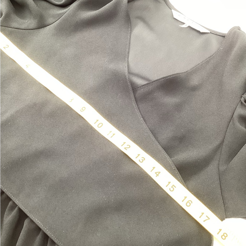 Trina Turk Black Aquatic Wrap Blouse - Picture 10 of 12